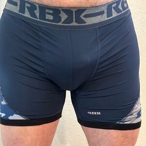 RBX Men's Navy and Camo Boxer Briefs